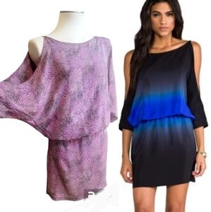KARINA GRIMALDI X REVOLVE SILK SNAKE PRINT COLD SHOULDER OPEN BACK DRESS SIZE XS